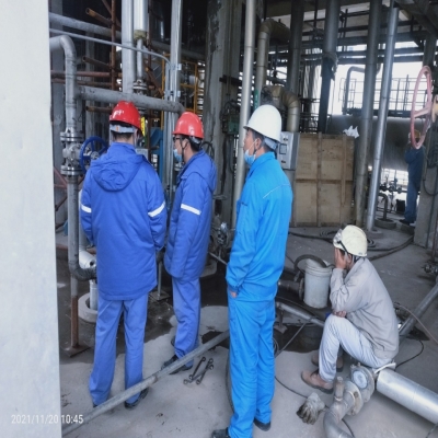 配合监理业主做管道水压试验